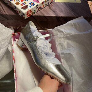 NIB Jeffrey Campbell Top Tier Silver Ballet Pump 7.5